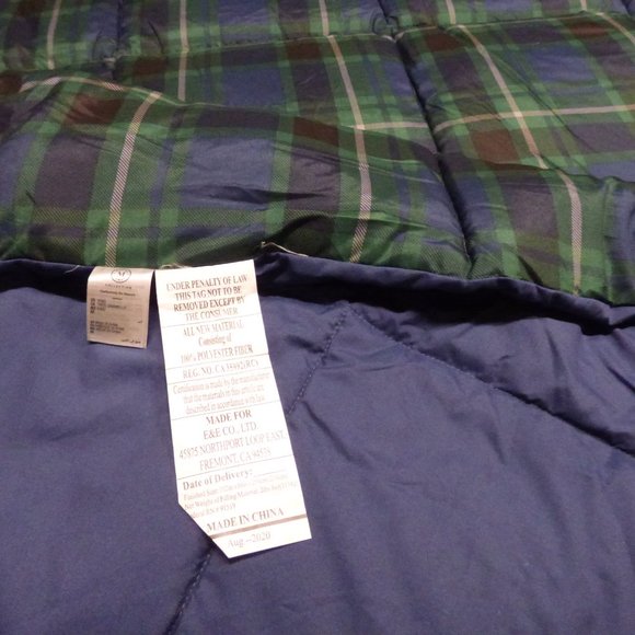 Martha Stewart Reversible Plaid King Comforter - Picture 4 of 5